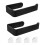 Acrylic Self-Adhesive Curtain Holdbacks - No Drill & Easy Install Curtain Tiebacks, Modern Design Curtain Tie Backs 4