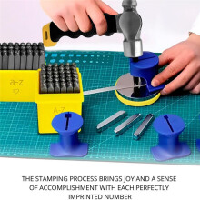 Metal Stamping Kits - Alphabet Punch Set Metal Stamps for Jewelry Making Leather Steel Number and Letter Stamping Kit