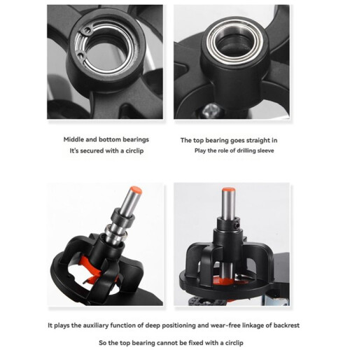 35mm Concealed Cabinet Door Hinge Mounting Jig,Hinge Hole Drilling Tool,Hinge Hole Locator, Cabinet Hinge Drill Bit 1
