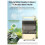 Turtle Tank Waterfall Filter Low Water 3-in-1 Suction Purification Recirculating Filter Box Fecal Clean 4