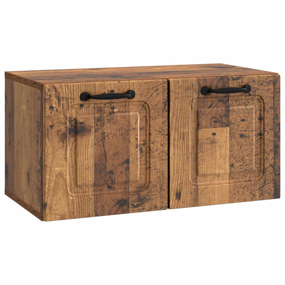 Vidaxl Wall-Mounted Tv Cabinet Wall-Mounted Old Wood 59.5 X 31 X 30 Cm