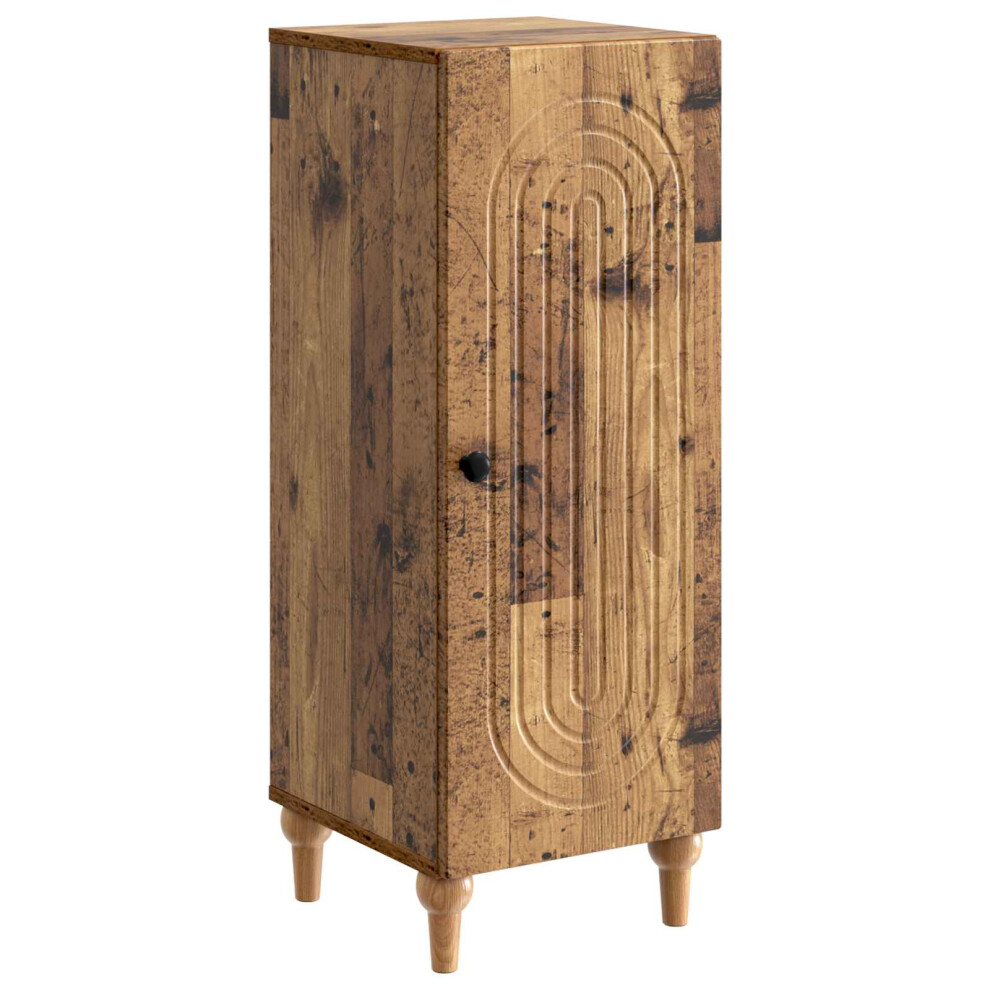 Vidaxl Sideboard Old Wood 33 X 34.5 X 90 Cm Engineered Wood