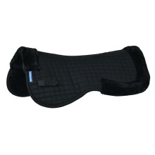 (L, Black) Weatherbeeta Prime Air-Tec Comfy Fleece Horse Half Pad