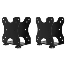2X Suporte para PC, Suporte para Computador, Montagem Na Parede, Fácil Instalação, Economiza Espaço, Suporte para Computador, Montagem Embaixo da