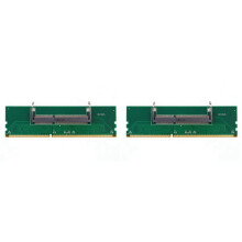 2X DDR3 Notebook Laptop to Desktop Memory Adapter Card 200 Pin SO-DIMM to PC 240 Pin DIMM Memory RAM Connector Adapter