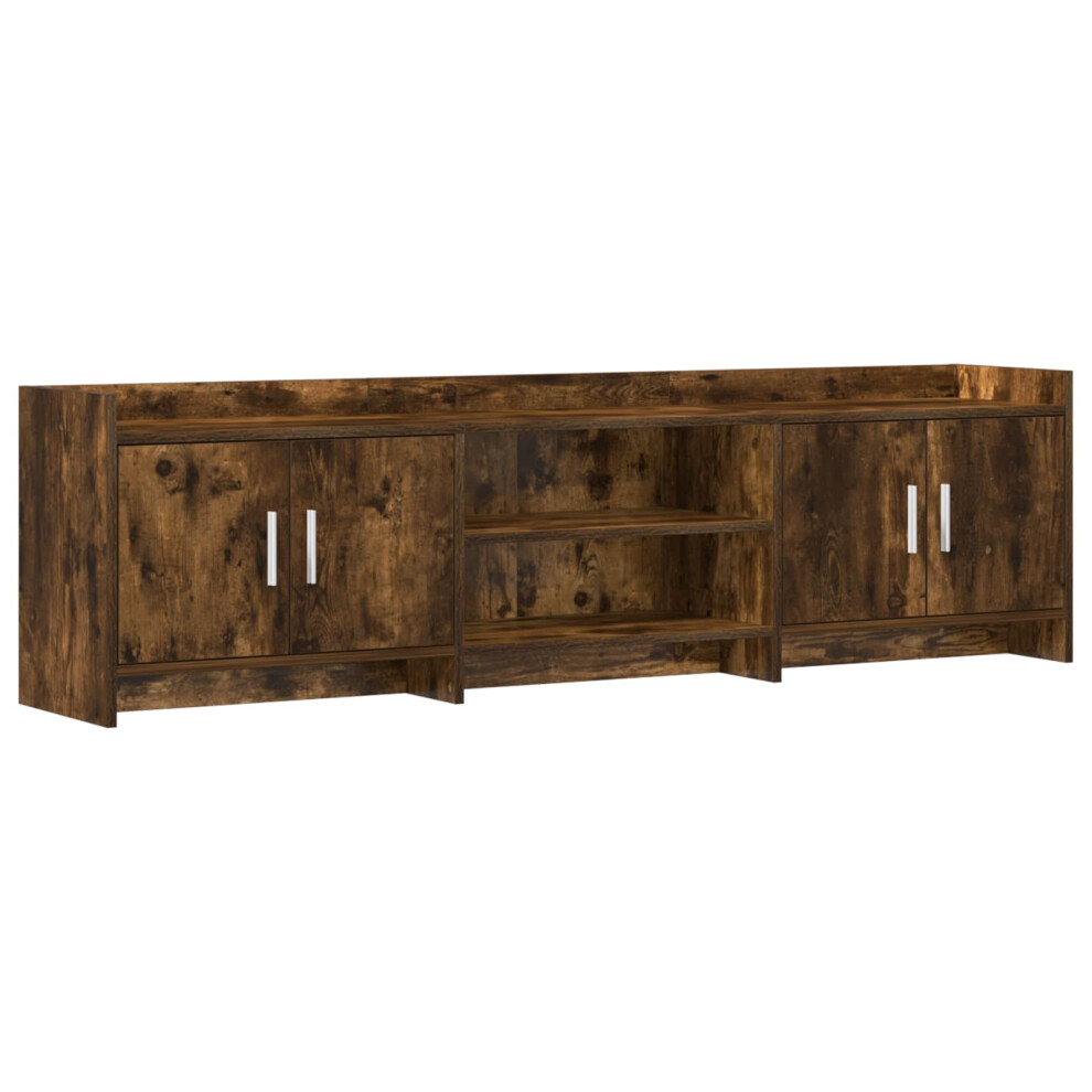Vidaxl Tv Cabinet 168 X 33 X 47 Cm Smoked Oak Engineered Wood