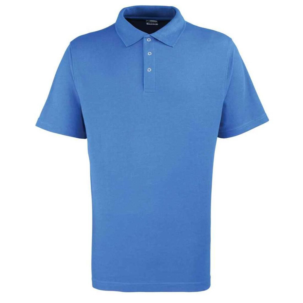 Premier (4Xl, Royal Blue) Mens Studded Polo Shirt