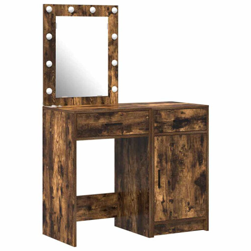 VidaXL vidaXL Dressing Table 2 pcs Brown 50 x 41 x 135 cm Engineered wood 1