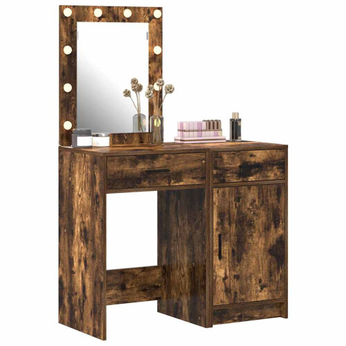 VidaXL vidaXL Dressing Table 2 pcs Brown 50 x 41 x 135 cm Engineered wood 2