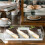 2X Rectangular Serving Tray with Lid Marbleized Grain Rectangular Cake Stand Acrylic Cake Holder 4