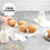 2X Rectangular Serving Tray with Lid Marbleized Grain Rectangular Cake Stand Acrylic Cake Holder 8