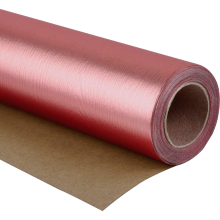 Geschenkpapier zum Verpacken ökologisch metallisch Rot 76 cm x 5 m — rotes geschenkpapier, metallisches verpackungspapier, dekoratives umweltpapier