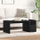 VidaXL vidaXL Coffee Table Black Oak 90 x 45 x 35 cm Engineered Wood 5