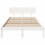 VidaXL vidaXL Bed Frame with Headboard White 120 x 190 cm Solid Pine Wood 4