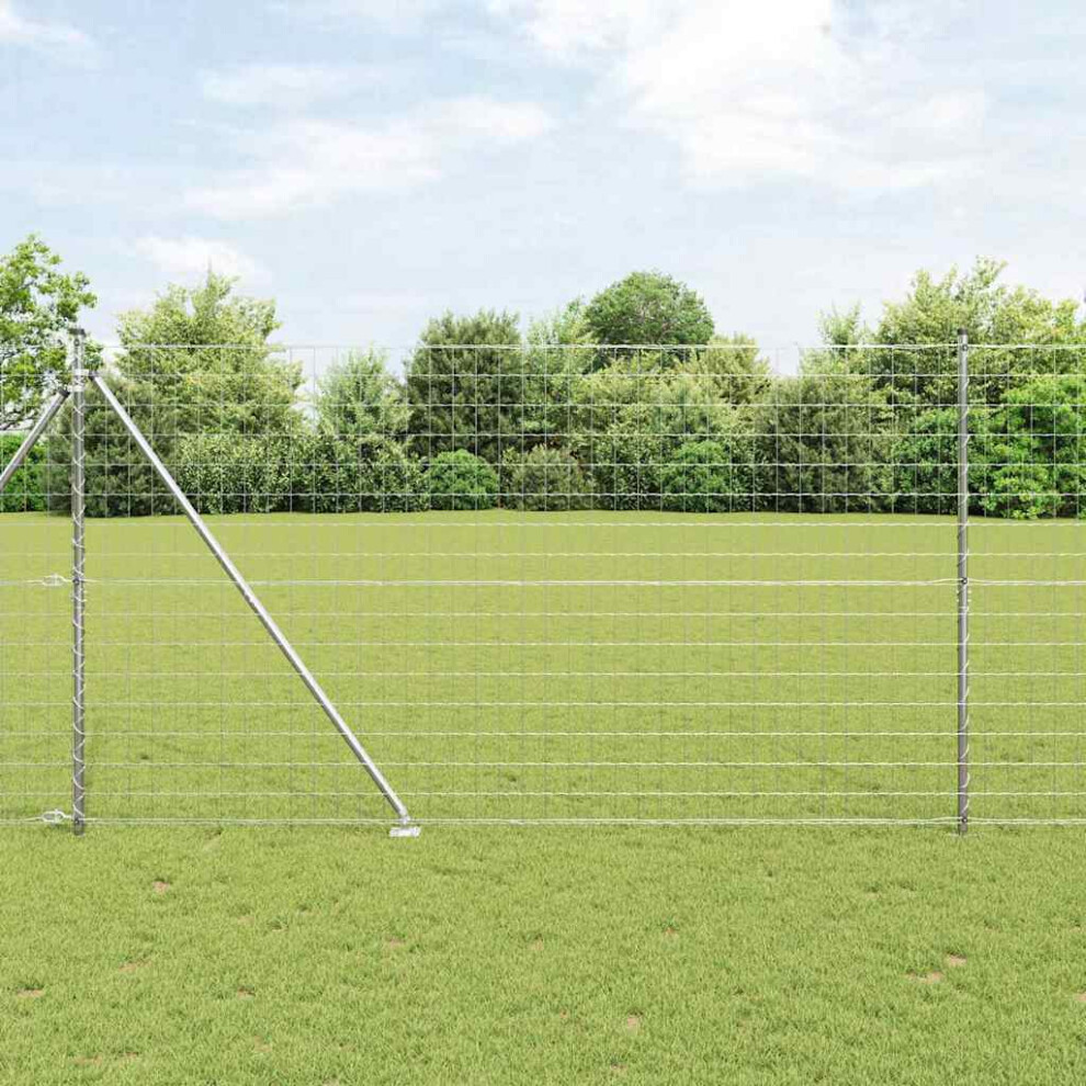 Vidaxl Welded Wire Fence With Spikes 10 X 1.5 M (W X H)