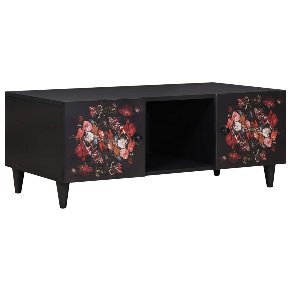Vidaxl Coffee Table Multicolour 100 X 54 X 40 Cm Solid Mango Wood
