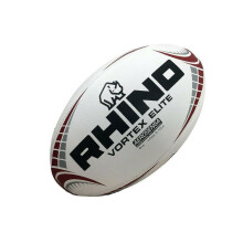 (2, White) Rhino Vortex Elite Replica Rugby Ball