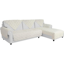 Velvet sofa cover, anti-slip elegant white 90x180 cm — sofa throw, velvet cover, white throw 90x180, furniture protector