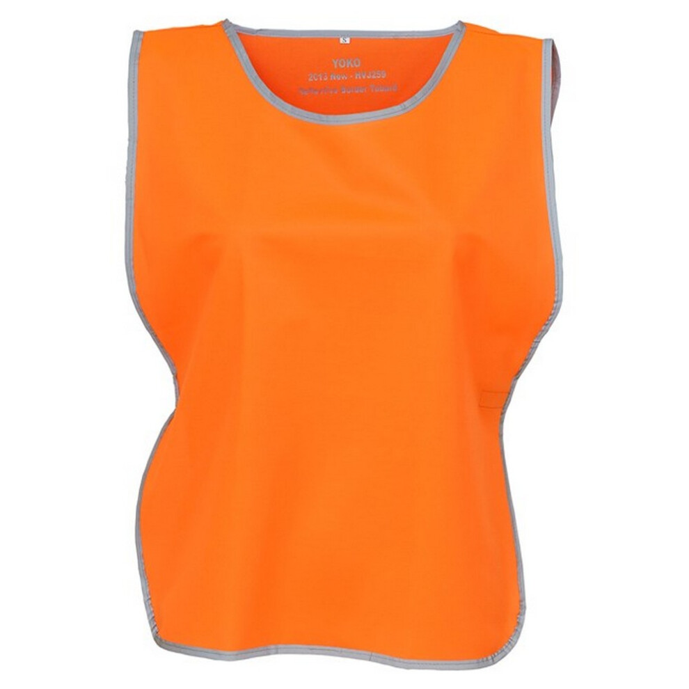 (Xxl-3Xl, Orange) Yoko Unisex Adult Contrast Hi-Vis Tabard 5063470537600