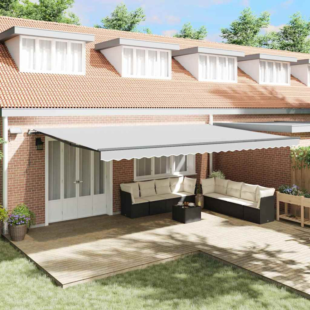 Vidaxl Awning Frame Manual Anthracite 600 X 300 Cm Aluminium