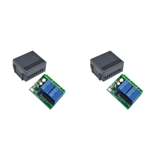 2X 5V 12V 24V 2 Channel Motor Control  Forward Reverse Telescopic Rod Wireless Remote Control  433M