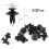Box of 100 Nylon Push Retainer Clips Auto 3