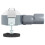 VidaXL vidaXL 360 Shower Drain with Slim Model Silver 60 cm 3
