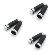 3X Motorcycle 7/8 Inch 25mm Handle Grip Handlebar Grip Rubber Gel Sleeve for Steed400 Steed600 VLX Steed 400 600