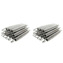24Pack 6.5 Pollici Trampolino Kit di Sostituzione In Acciaio per Molle per Accessori per Trampolino Extra Rimbalzante Argento