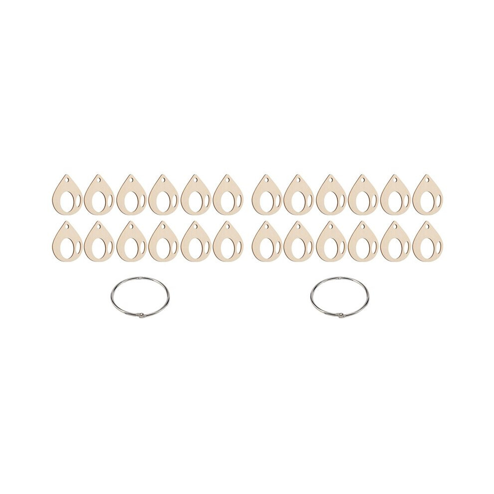 200Pcs Embroidery Floss Drops Wood Thread -Stitch Bobbins Winding Board Card Needlework Thread Organization 50X44mm 6031050459986