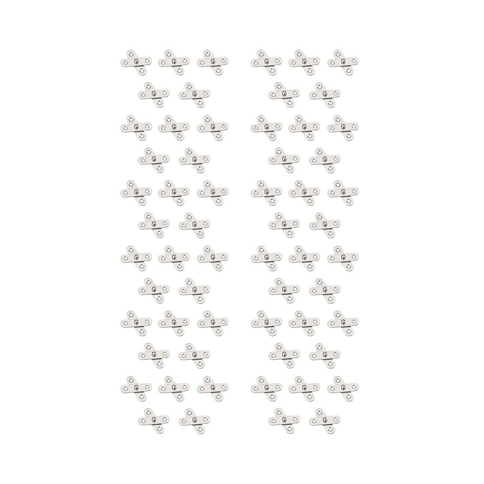 60Pcs Shed Door Hinges Kitchen Cabinet Hidden 360 Degree Rotation Pivot Stainless Steel Rotating Rotatable 57X16 Mm 6033604638717