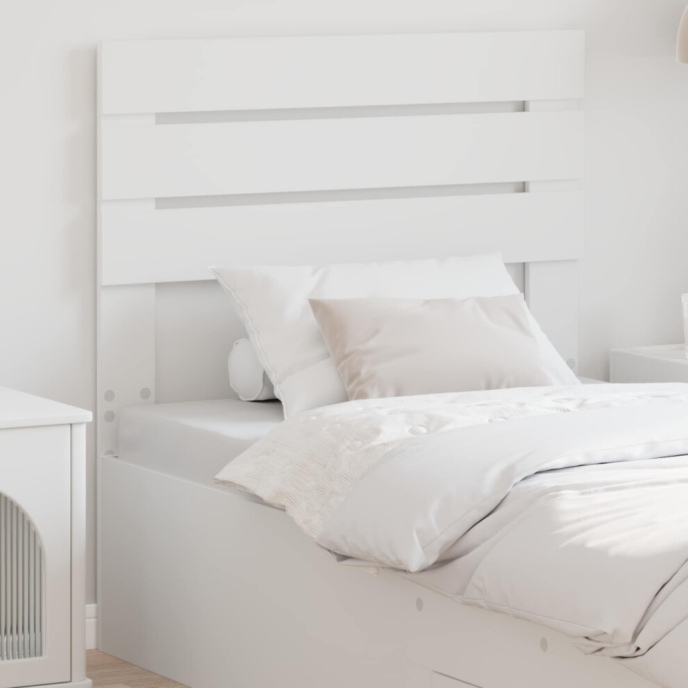 Vidaxl Headboard White Engineered Wood, White - Image 2