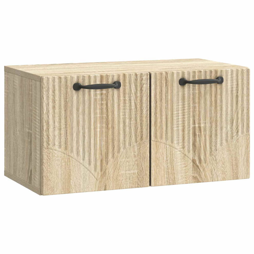 Vidaxl Wall-Mounted Tv Cabinet Sonoma Oak 59.5 X 31 X 30 Cm
