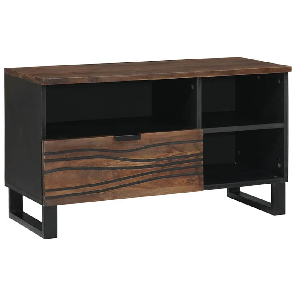 Vidaxl Tv Units With Drawer Walnut 80 X 33 X 46 Cm Engineered Wood Brown