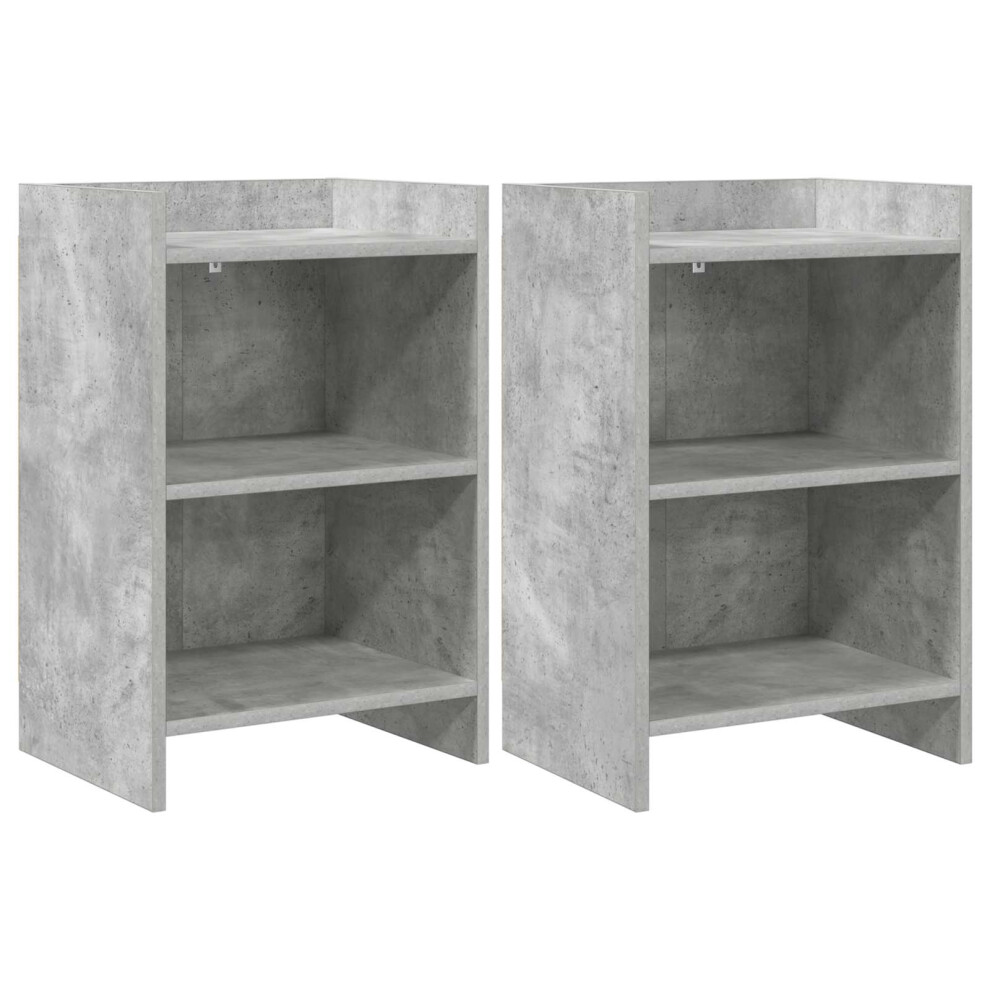 Vidaxl Bedside Tables 2 Pcs Concrete 40 X 30 X 60 Cm Grey
