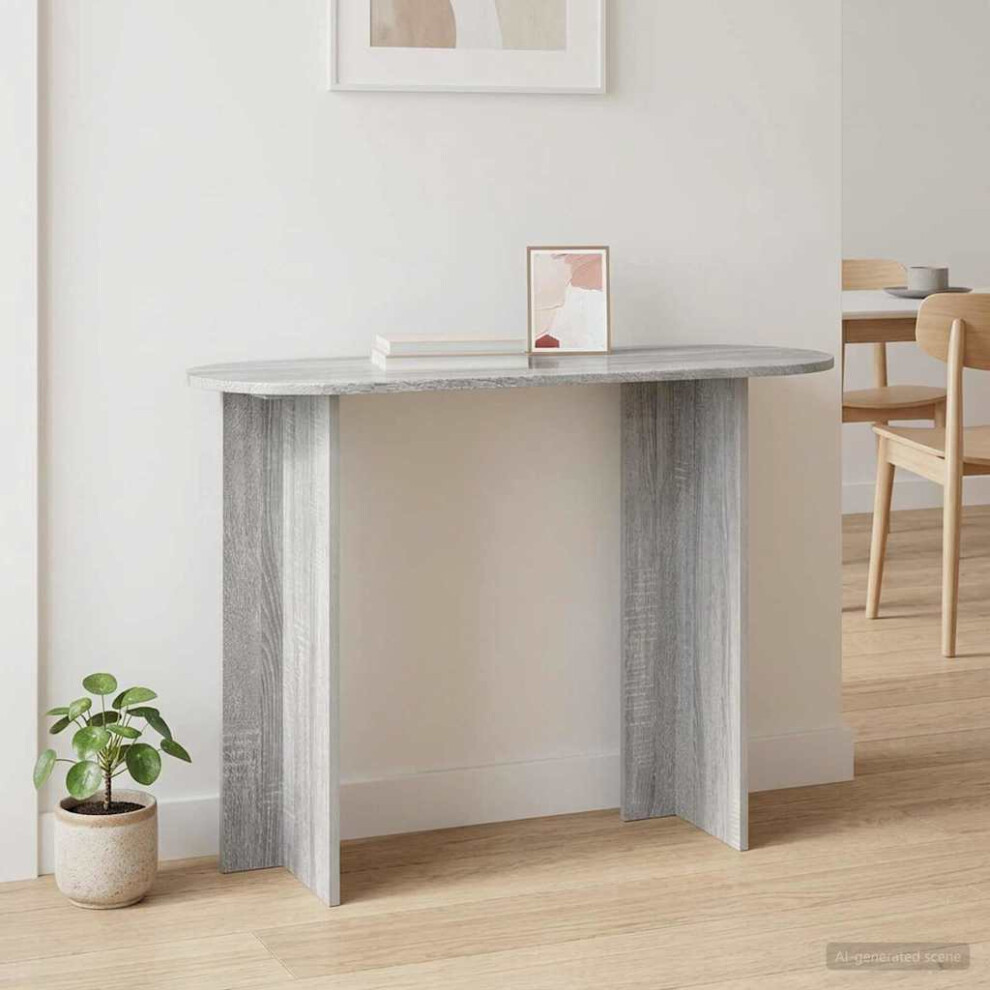 Vidaxl Console Table Sonoma 100 X 39.5 X 75 Cm Engineered Wood Grey