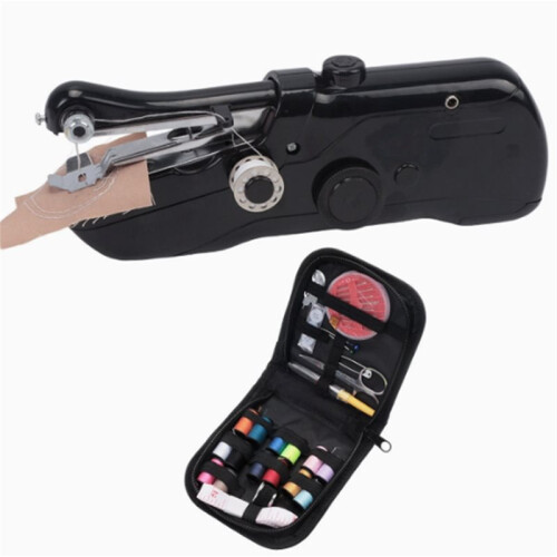 Sewing Machine,Handheld Sewing Machine,  Portable Sewing Machine for Quick Stitching & DIY Crafts (Black)