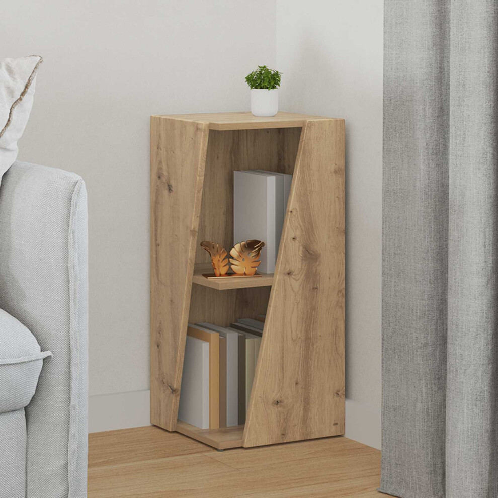 Vidaxl Side Shelf Artisan Oak 33 X 32 X 70.5 Cm Engineered Wood