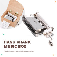 DIY 30 Note Tape Hand Crank Music Box Movement Hole Puncher 20 Papar Tapes