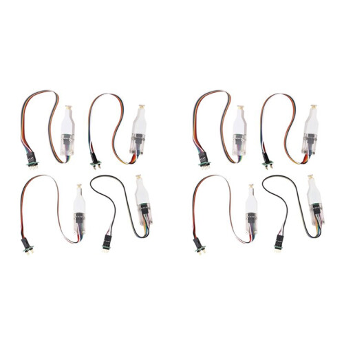 8 Pezzi per Sop8 Soic8 Wson Chip Download Burn Write Probe Spring Needle Flash Eeprom Chip Burner Cable Sop8 Soic8 Chip