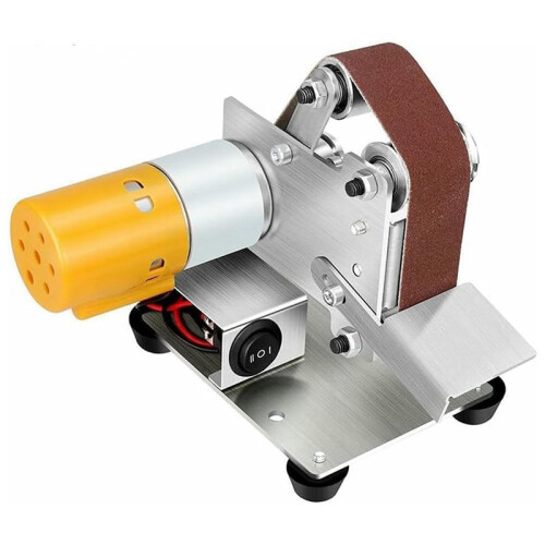 Electric Belt Sander Grinder with 10 Sanding Belts and 7-Speed Adjustment for DIY Projects EU Plug 1