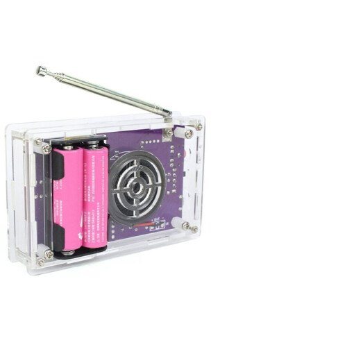 DIY FM Radio Kit 87-108MHz FM Circuit Board Construction Microcontroller DIY Electronics Project Soldering Practice Kit 1