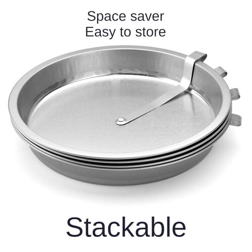 4pcs 10" Easy-Out Quick Release Tart Quiche Pie Cake Pan Nonstick Round Baking Pans 2