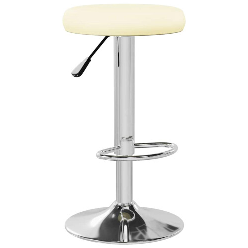 VidaXL vidaXL Bar Stools 2 pcs Cream Faux Leather 1