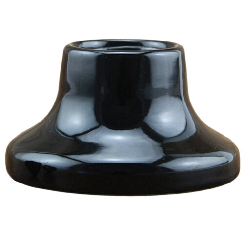E27 Large Screw Ceramic Lamp Holder - High Temperature E27 Lamp Holder with Copper Core Black 1