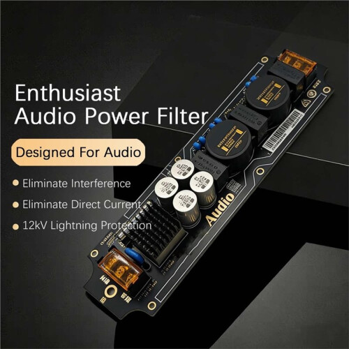 Audio Power EMI Filter Module Alternating Current Power Filter Anti-Interference Anti-Thunder DIY Audio 1