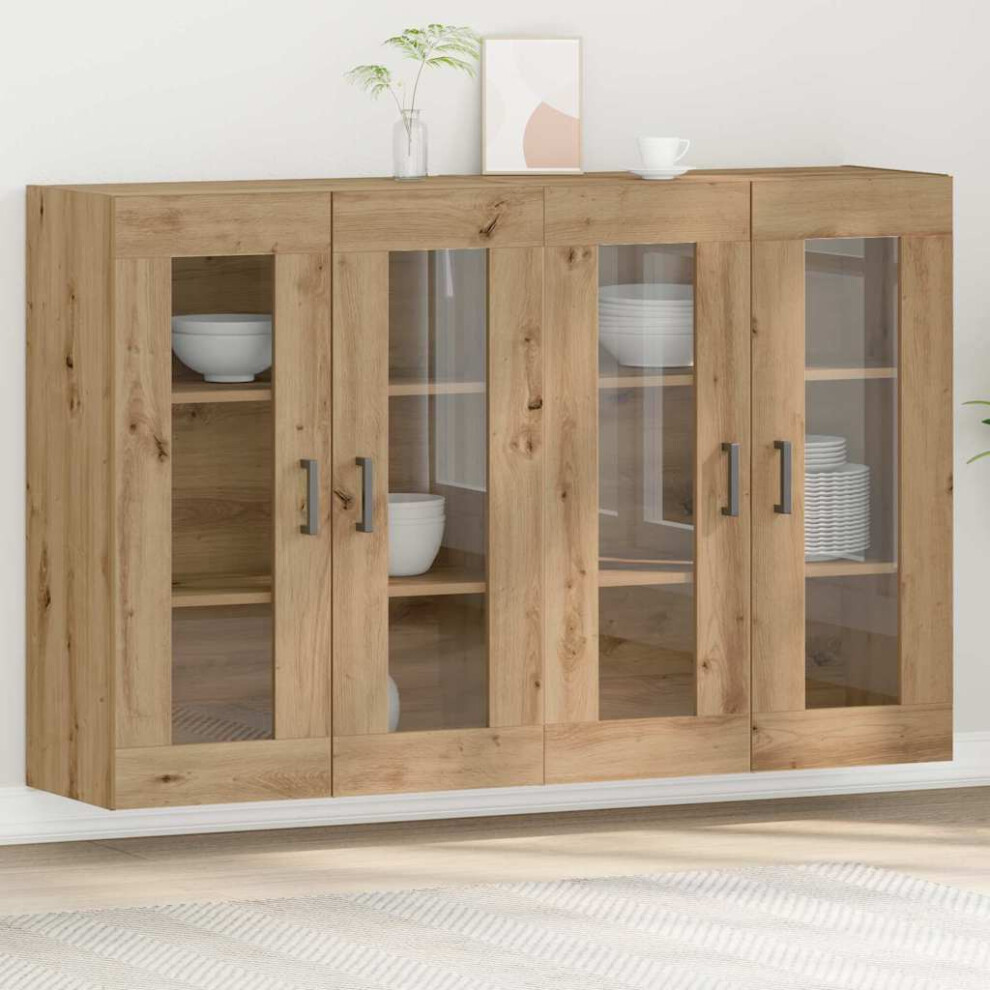 Vidaxl Wall Cabinets 2 Pcs Artisan Oak 69.5 X 34 X 90 Cm