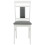 VidaXL vidaXL Dining Chair 2 pcs White and Grey Solid Rubber Wood 5