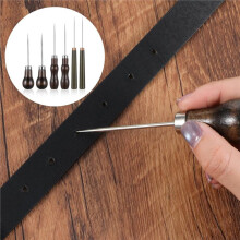 6 Pcs Awl Tool Set, Leather Punch Stitching Marking Awls Tools for Hide Sewing, Marking, Crafts Wood, Shoe Repair