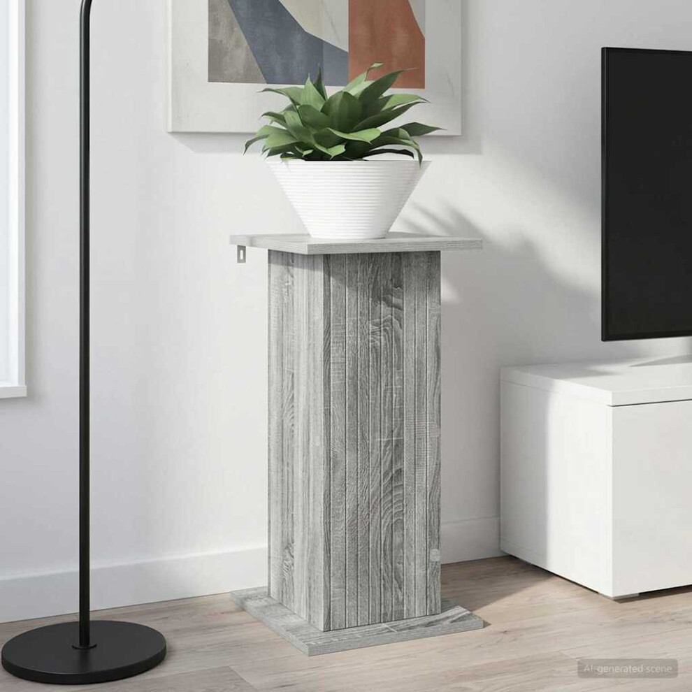 Vidaxl Plant Stand Sonoma 30.5 X 30 X 60.5 Cm Engineered Wood Grey